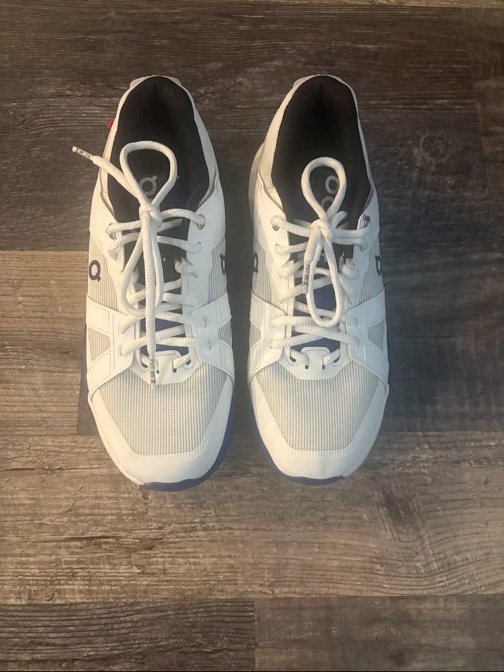 On  Running x Roger Federer Sneakers White Blue Tennis Shoes, Women's 8